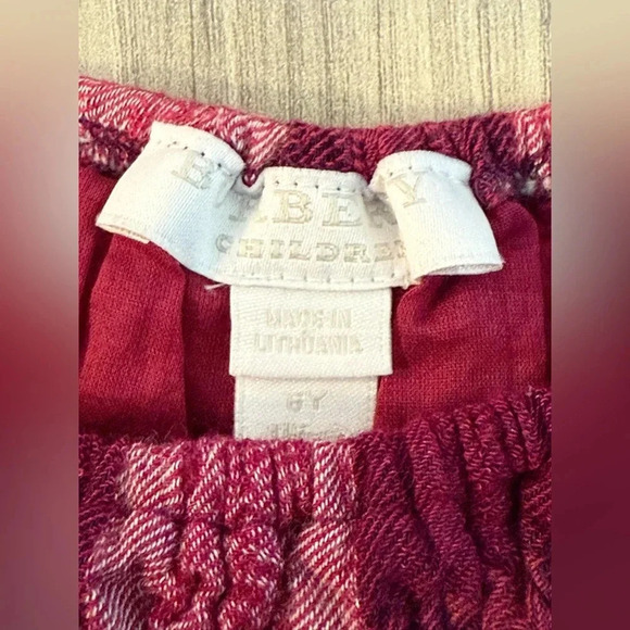 Plaid Burberry Children’s Dress Berry Colored Size 6 - Picture 4 of 4